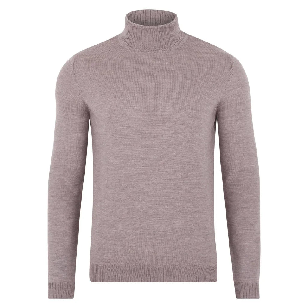 Extra feiner Merinowollpullover mit Rollkragen für Herren
