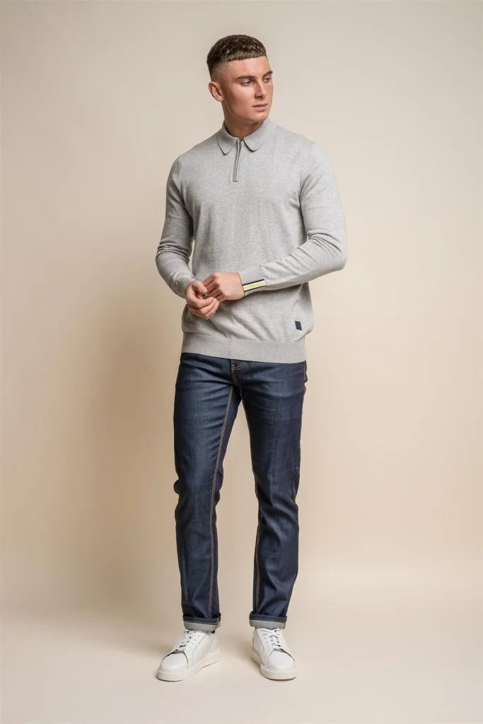 Falcao Air Force - Pullover für Herren mit Reißverschluss