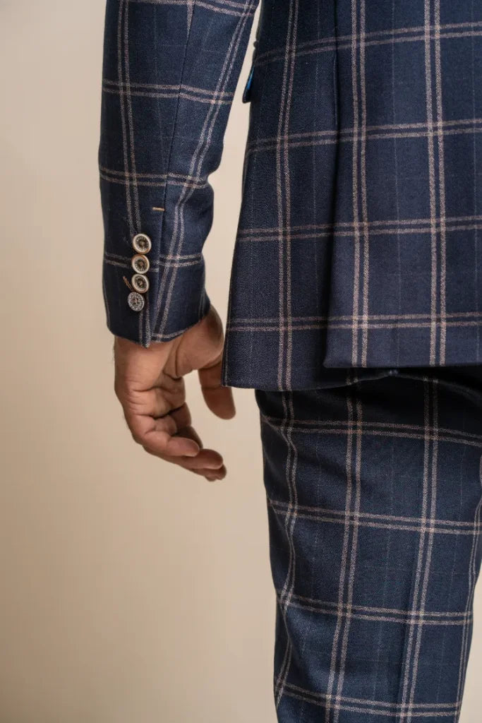 Hardy Anzug marineblau dreiteiliger Anzug Gentleman’s