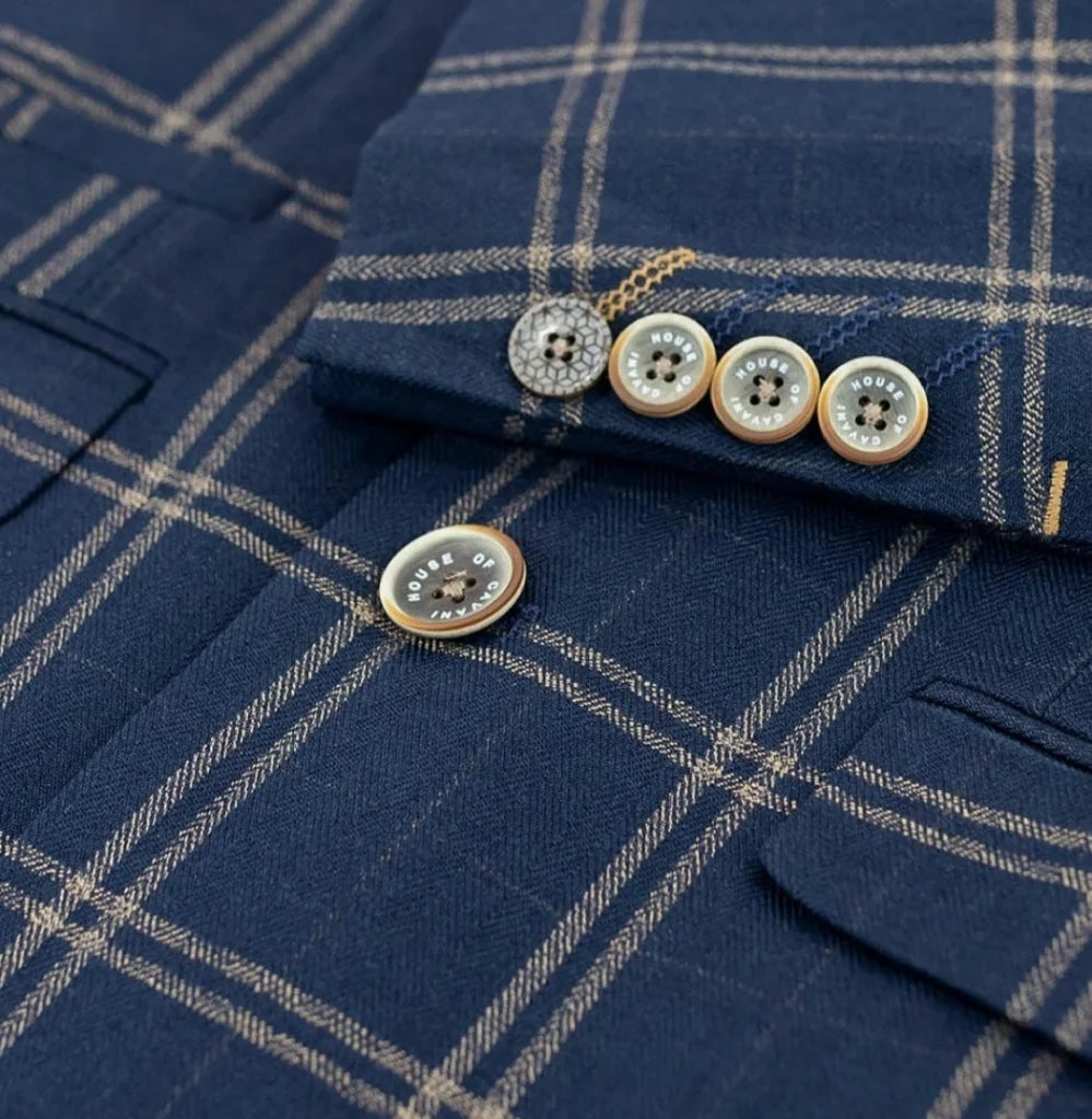 Hardy Anzug marineblau dreiteiliger Anzug Gentleman’s