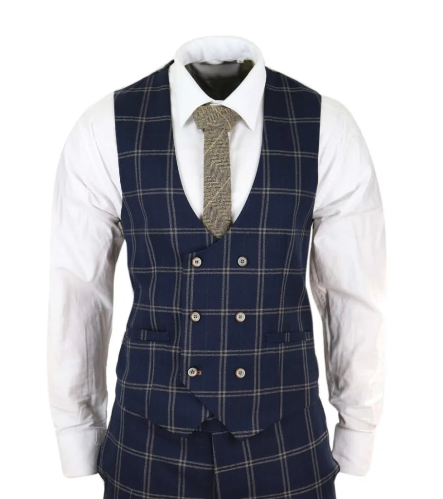 Hardy Anzug marineblau dreiteiliger Anzug Gentleman’s