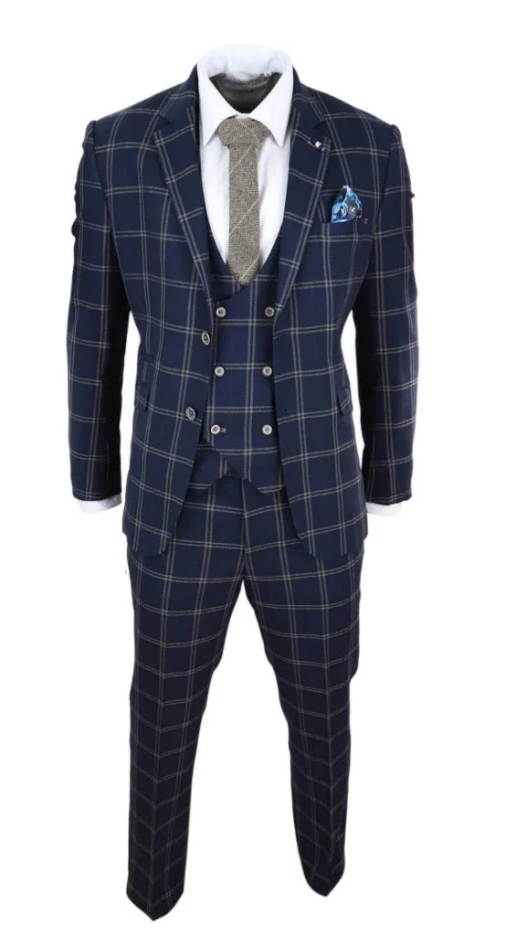 Hardy Anzug marineblau dreiteiliger Anzug Gentleman’s