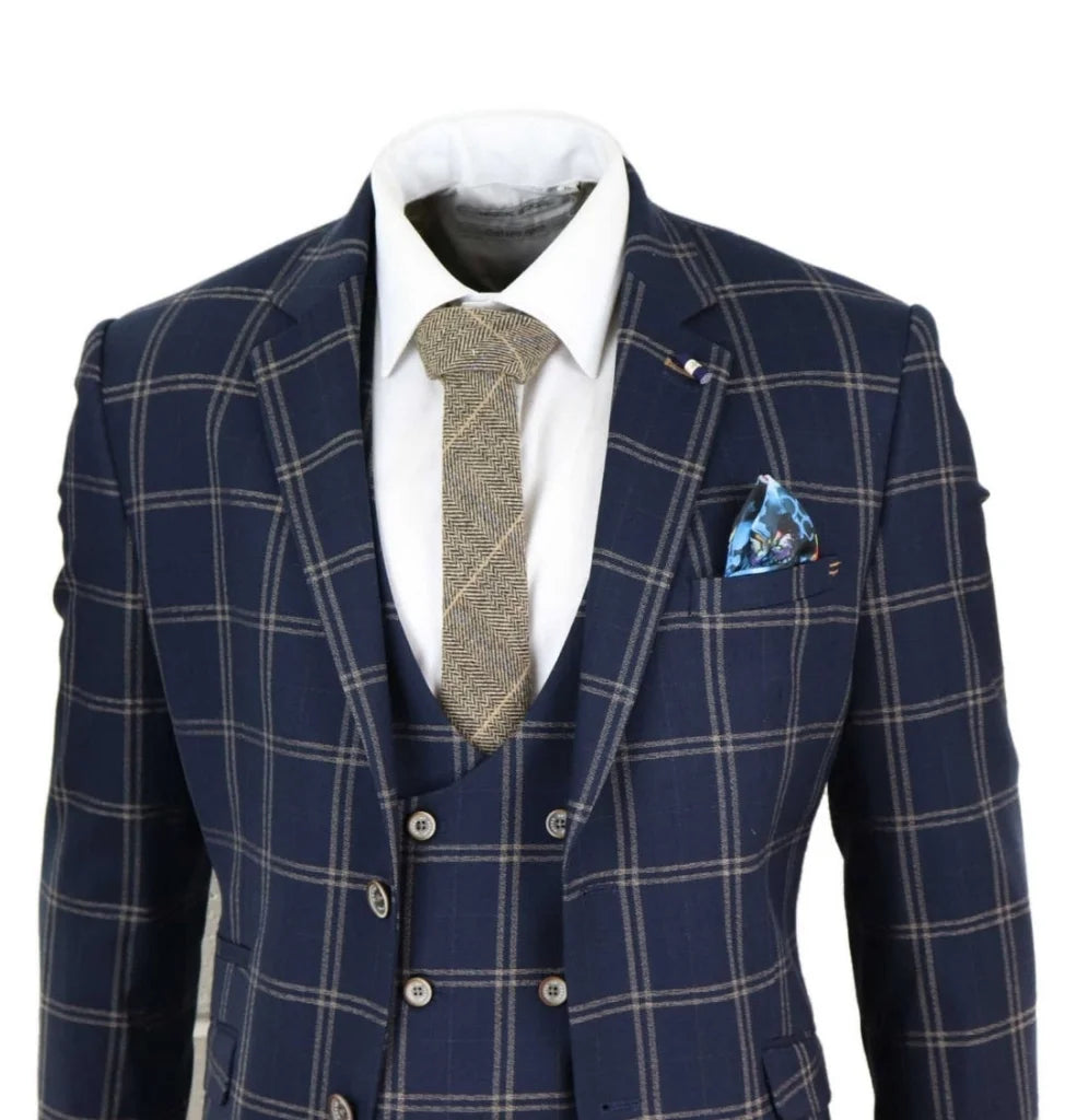 Hardy Anzug marineblau dreiteiliger Anzug Gentleman’s