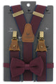 Zestaw szelek Gentleman Crushed Berry