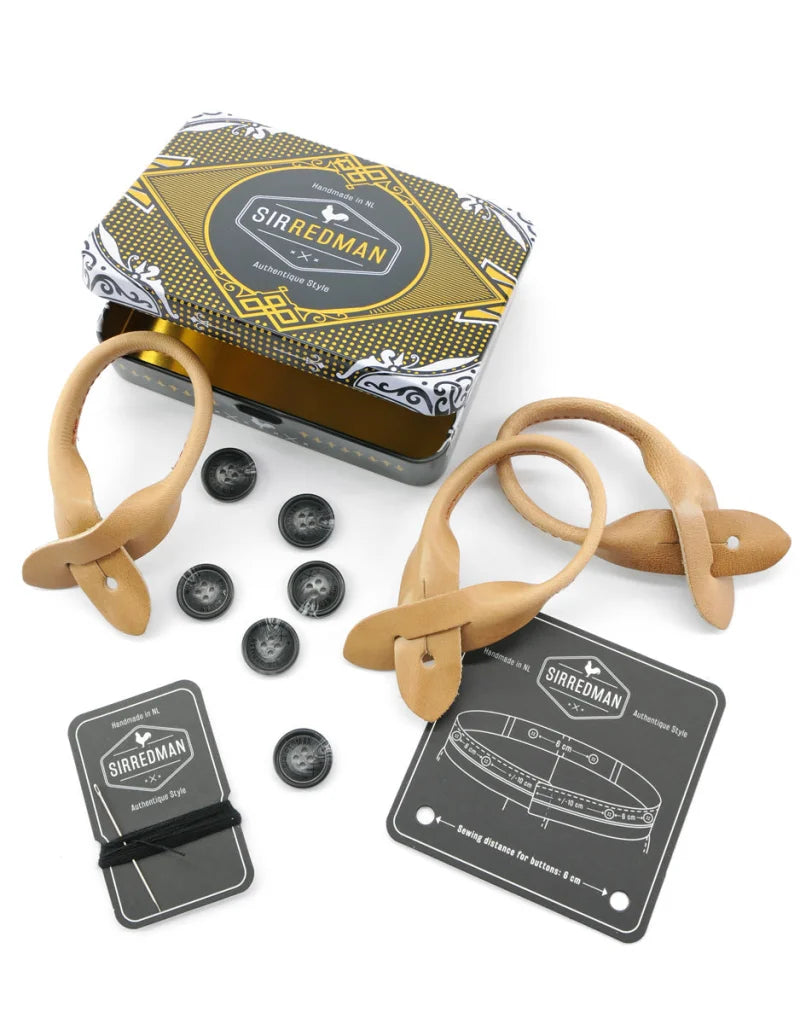 Hosenträger Gentleman Set Soft Paisley - beige - Hosenträger