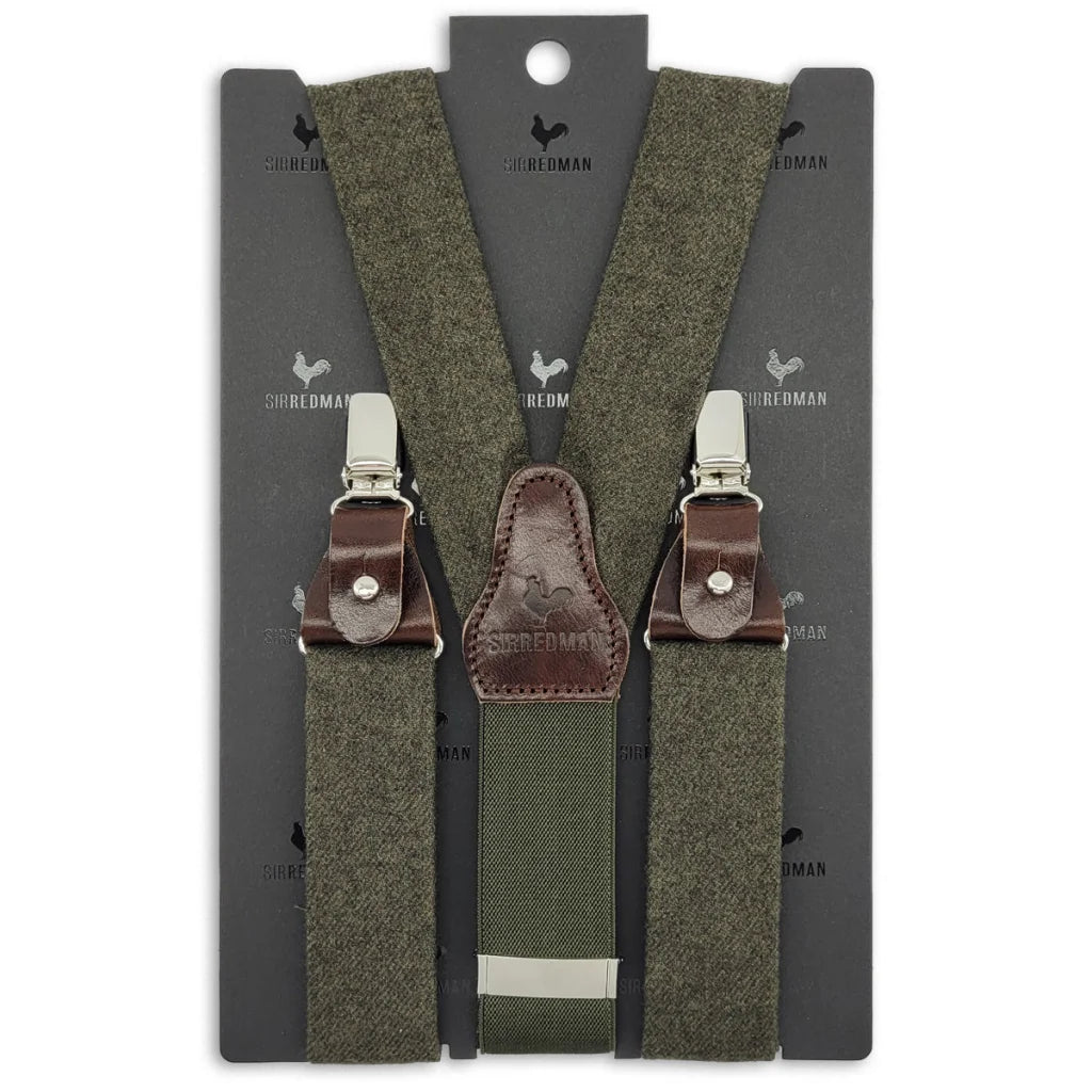 Hosenträger Harrison Tweed - olivgrün - Hosenträger