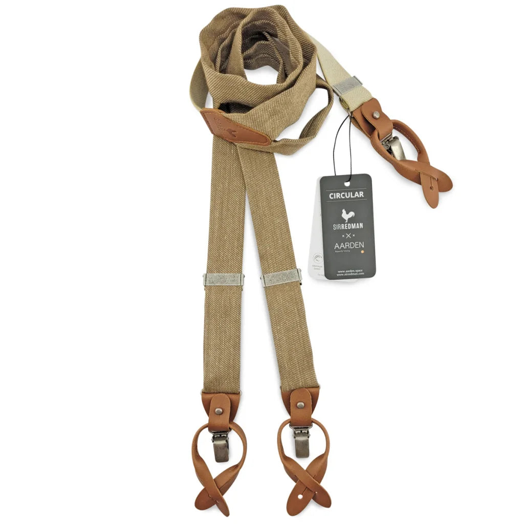 Hosenträger x Aarden Gentleman Set Eco Elliot - hellbraun