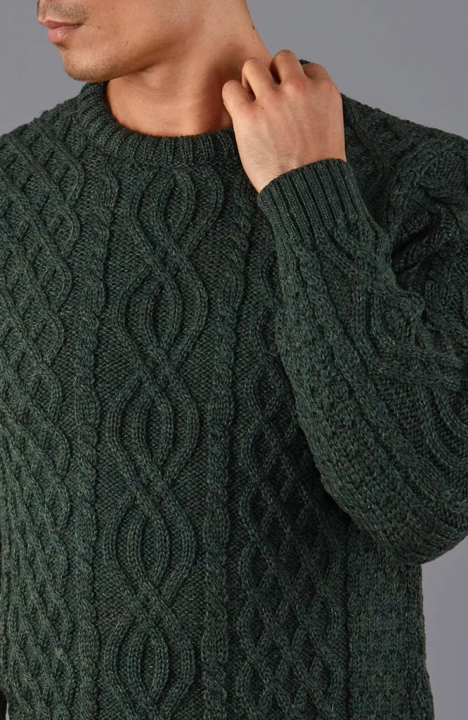 Jarvis Aran Kabelpullover aus 100% britischer Wolle