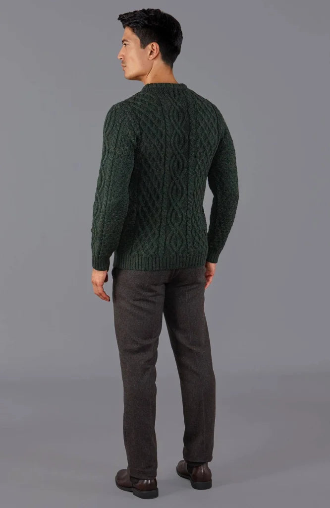 Jarvis Aran Kabelpullover aus 100% britischer Wolle