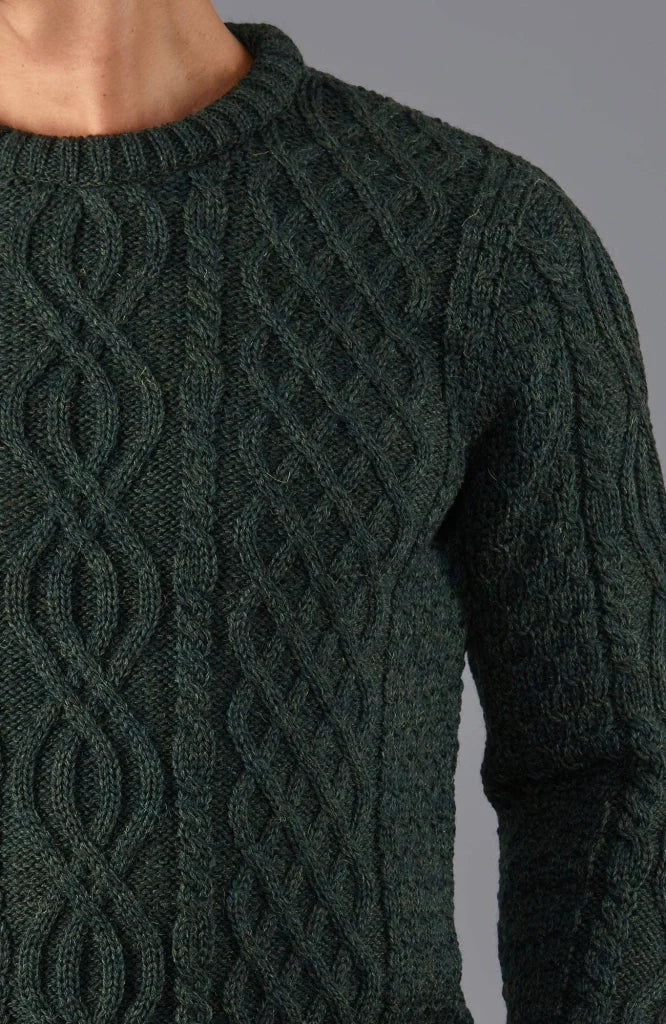 Jarvis Aran Kabelpullover aus 100% britischer Wolle