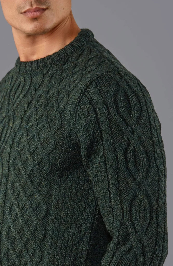 Jarvis Aran Kabelpullover aus 100% britischer Wolle