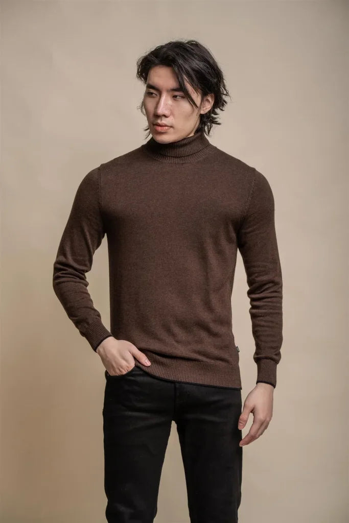 Karris Rollkragenpullover für Herren in Marineblau