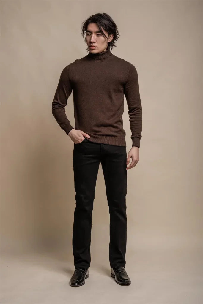 Karris Rollkragenpullover für Herren in Marineblau