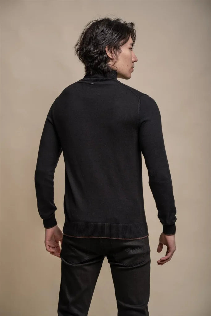 Karris Rollkragenpullover für Herren in Marineblau