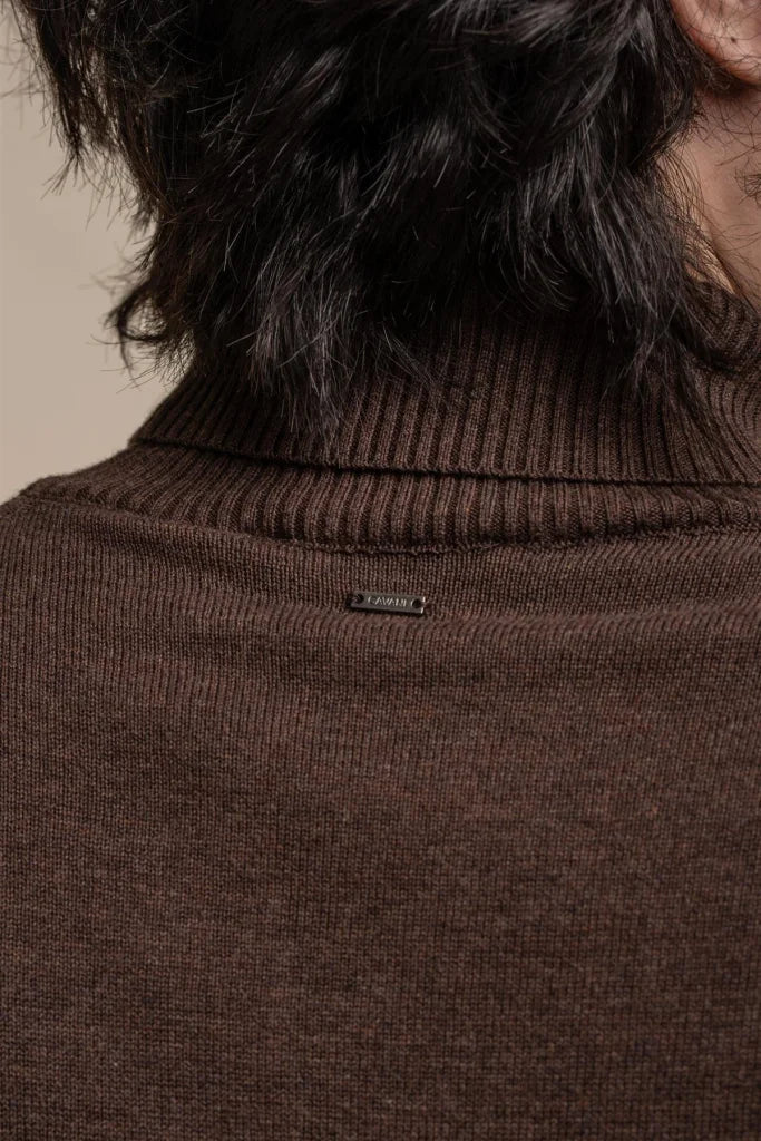 Karris Rollkragenpullover für Herren in Marineblau