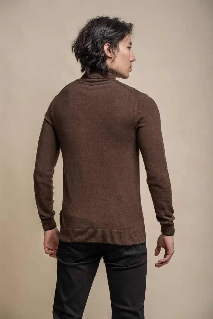 Karris Rollkragenpullover für Herren in Marineblau