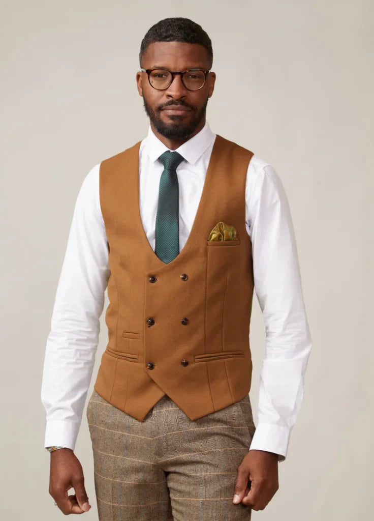 Kelvin Tan Weste - Einreiher - 62/5XL / Zweireiher - Weste