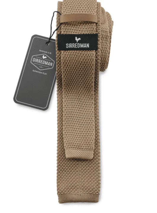 Krawatte Beige Strick - Sir Redman - stropdas