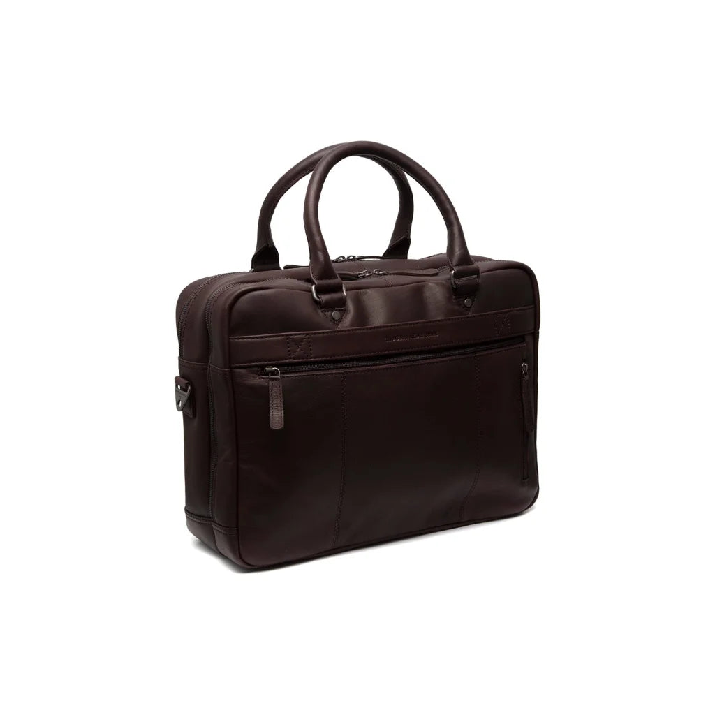 Leder-Laptoptasche - The Chesterfield Brand Boston Braun