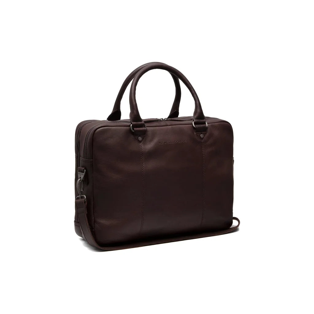 Leder-Laptoptasche - The Chesterfield Brand Boston Braun