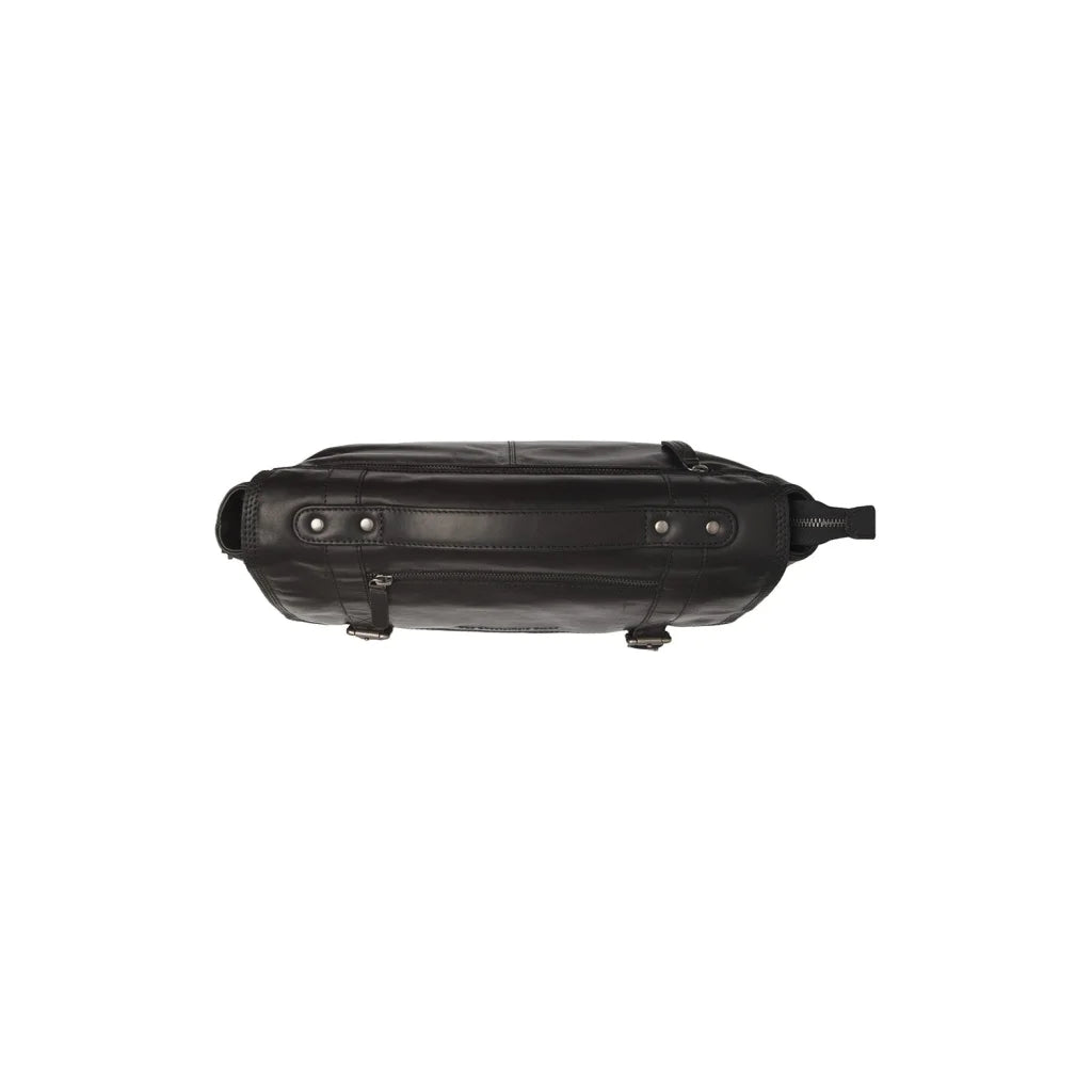 Leder-Laptoptasche - The Chesterfield Brand Veneto Schwarz