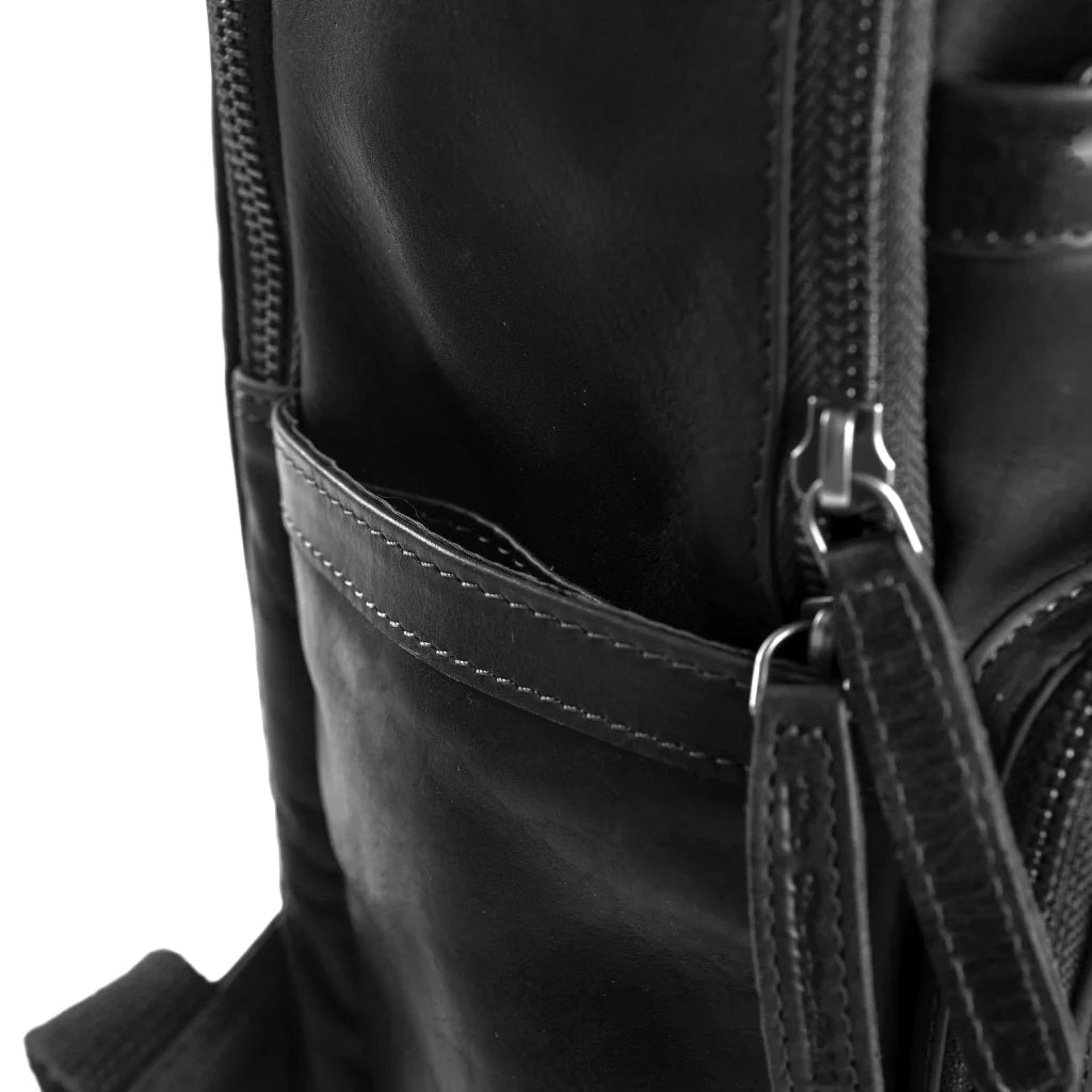 Leder Rucksack - The Chesterfield Brand Austin Schwarz