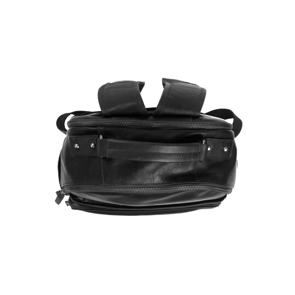 Leder Rucksack - The Chesterfield Brand Austin Schwarz