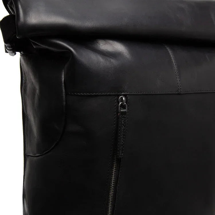 Leder Rucksack - The Chesterfield Brand Liverpool Schwarz
