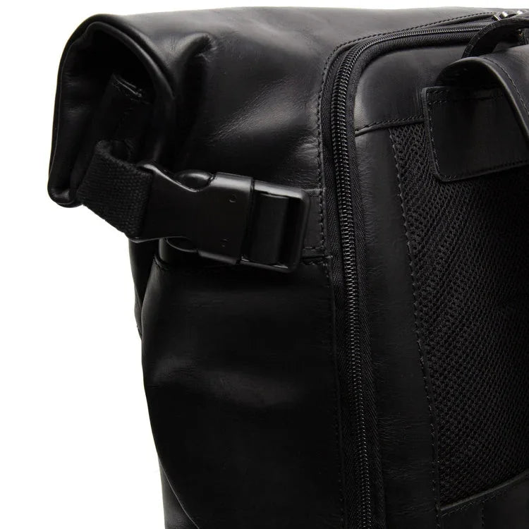 Leder Rucksack - The Chesterfield Brand Liverpool Schwarz