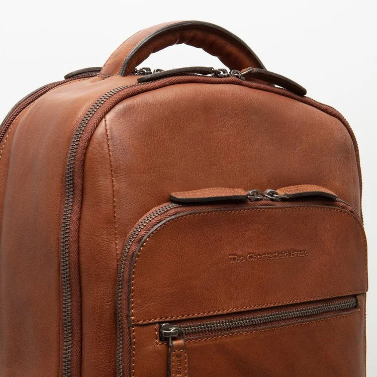 Leder Rucksack - The Chesterfield Brand Tokyo Cognac
