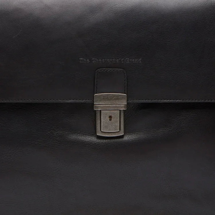 Lederne Aktentasche - The Chesterfield Brand Oxford Schwarz