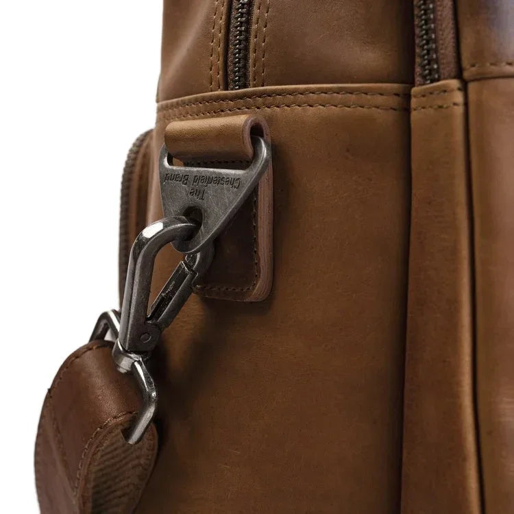 Lederne Laptoptasche - The Chesterfield Brand Misha Cognac