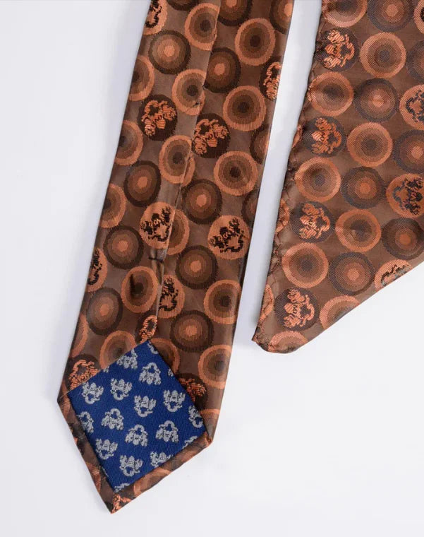Marc Darcy Gentlemens Bubbles Orange Krawatte