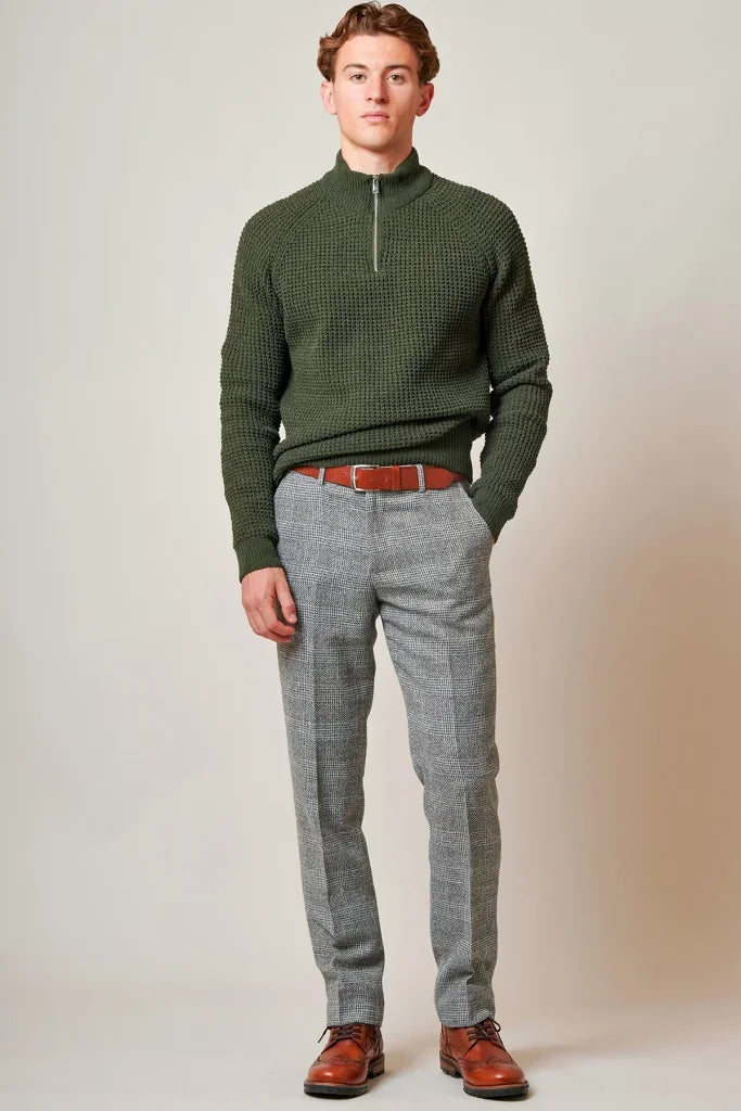 Marc Darcy – Hose Tweed Kris Silver Grey - Hose