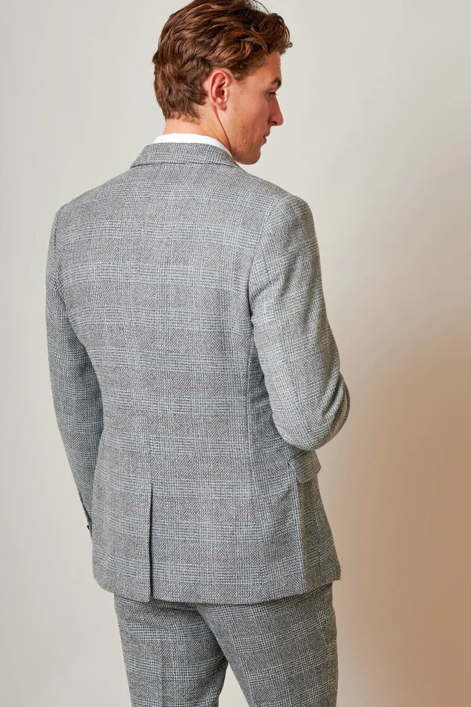 Marc Darcy – Sakko Tweed Kris Silver Grey - Sakko