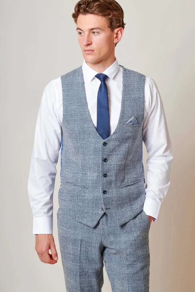 Marc Darcy – Weste Kris Sky Blue - Weste