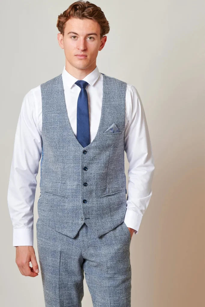 Marc Darcy – Weste Kris Sky Blue - Weste