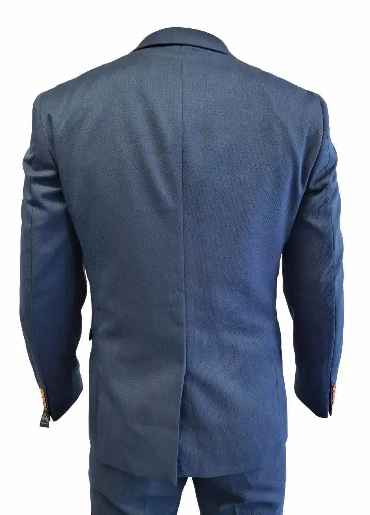 Marineblauer Anzug - Max königsblauer 3 - teiliger Anzug