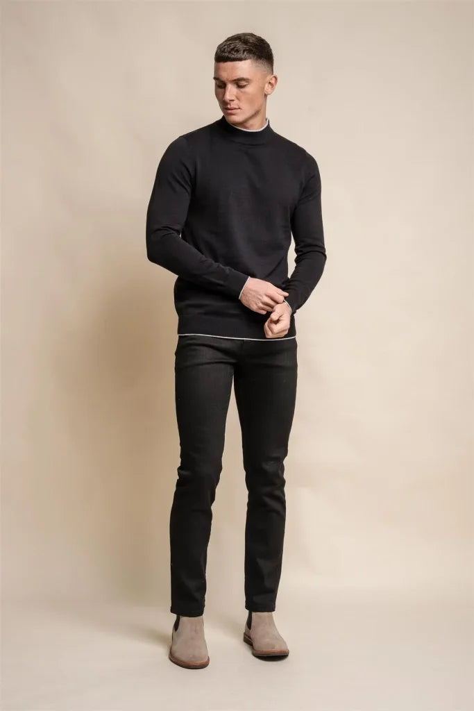 Rio Navy - Rollkragenpullover für Herren - Cavani - coltrui