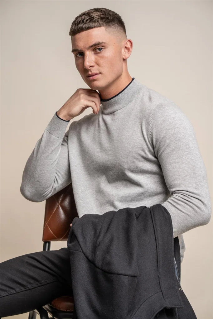 Rio Navy - Rollkragenpullover für Herren - Cavani - coltrui