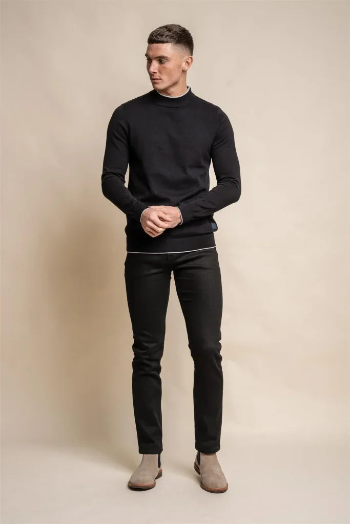 Rio Navy - Rollkragenpullover für Herren - Cavani - coltrui