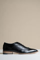 Czarne buty skórzane, Marc Darcy Dawson – Wingtip Brogue
