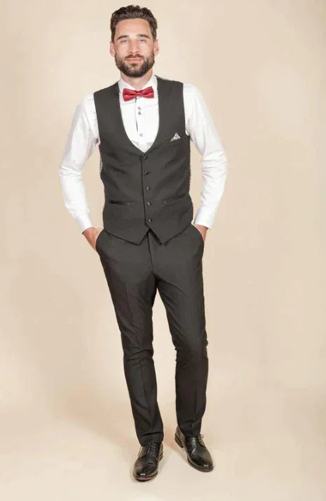 Schwarzer Smoking 3 - teilig - tuxedo